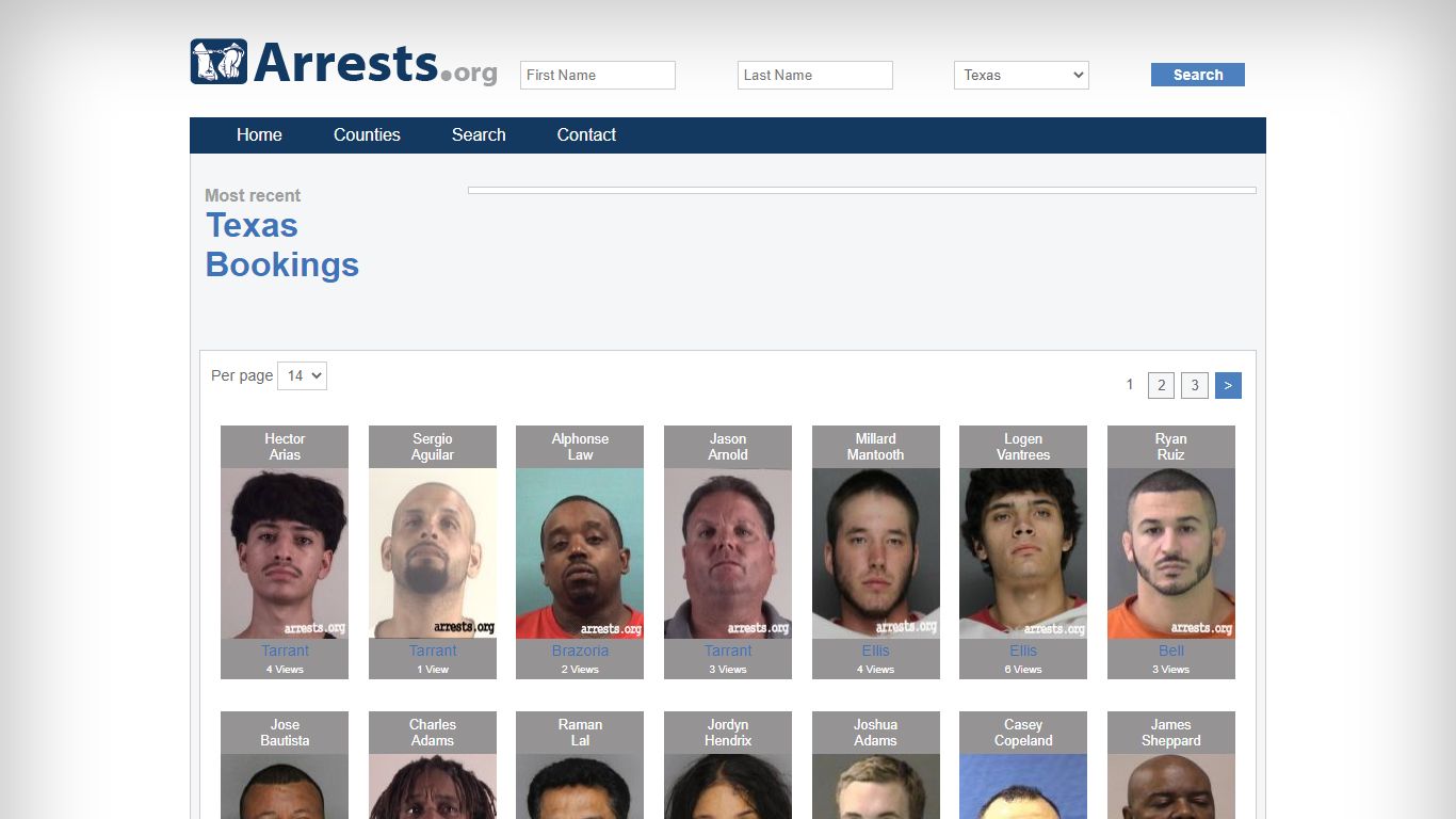 Texas Arrests and Inmate Search