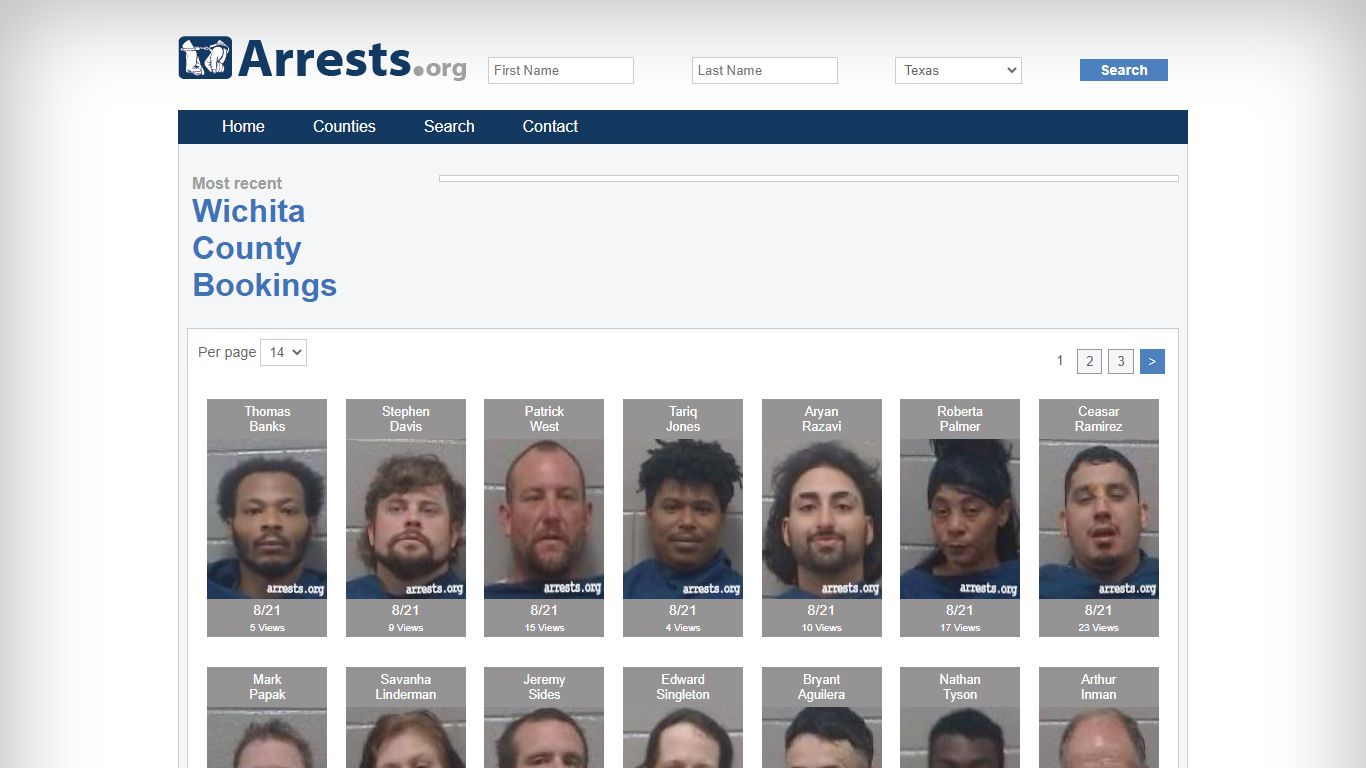 Wichita County Arrests and Inmate Search