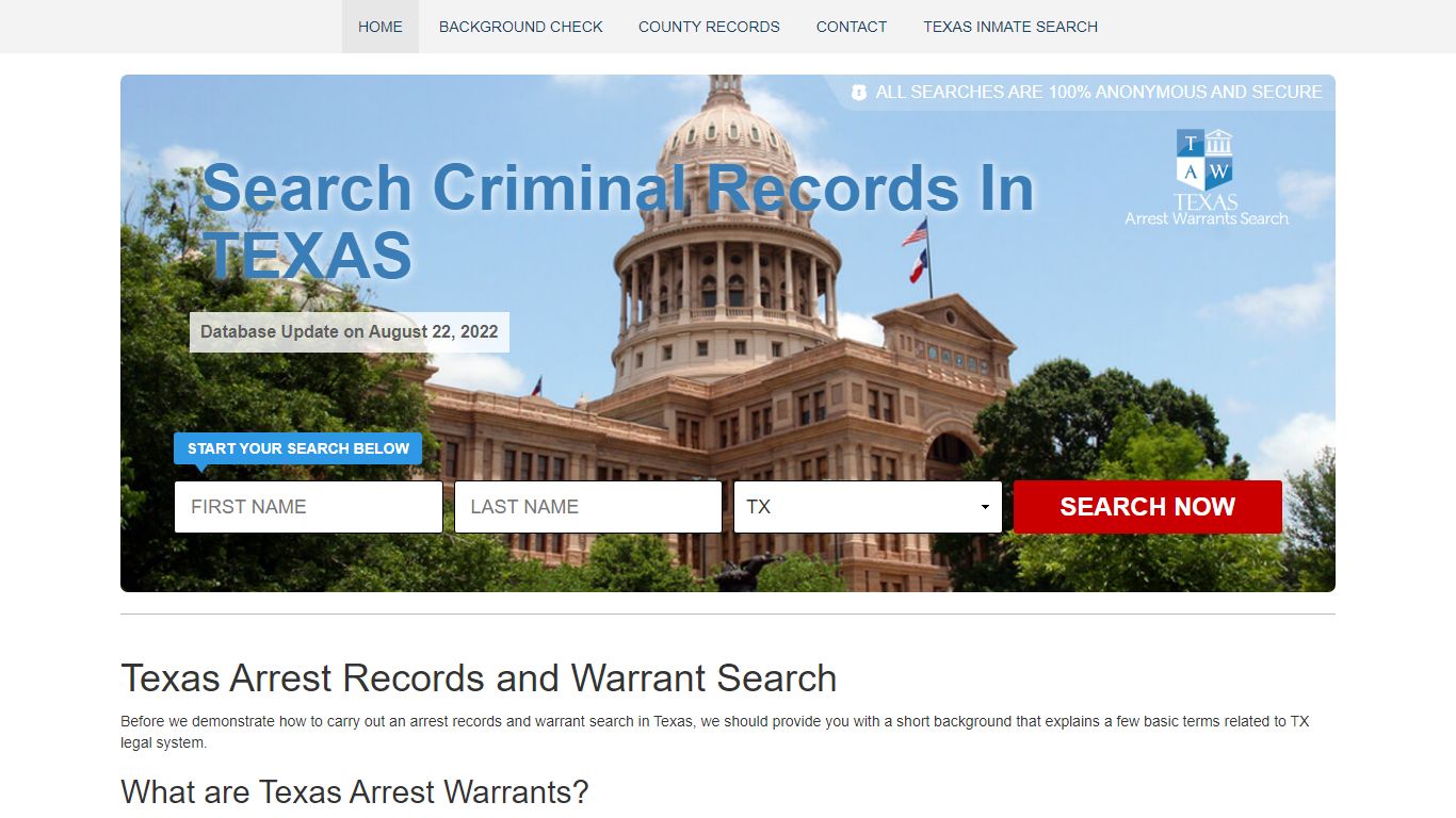 Home [texasarrestwarrants.org]