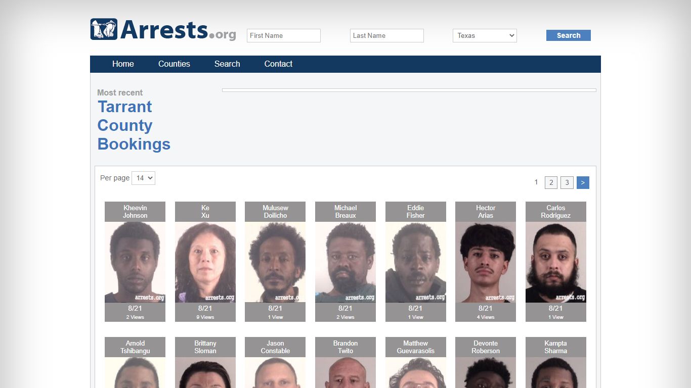 Tarrant County Arrests and Inmate Search